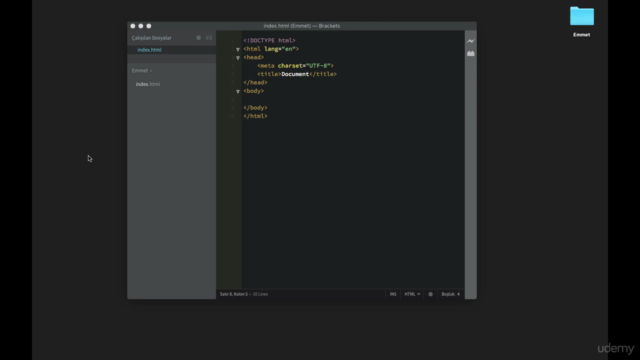 Emmet Eklentisi Kurulum ve Kullanımı – Screenshot 1