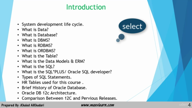 Oracle Database 12c Introduction to SQL/ بالعربي - Screenshot_04