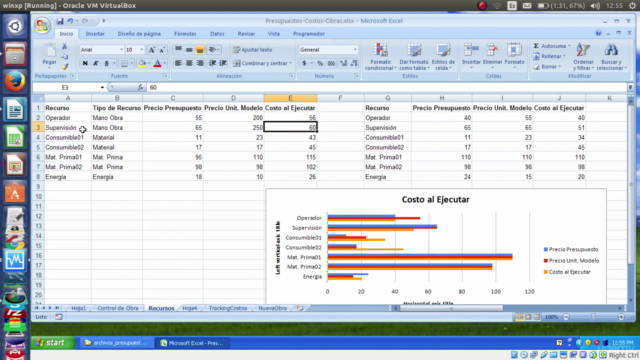 Presupuestos Costos y Avances de Proyectos con Excel - Screenshot_03