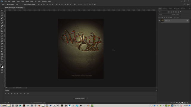 Pixelogic ZBrush Creating a Book Cover Graphic - World Book – Screenshot 2
