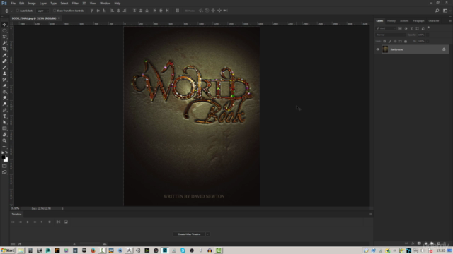 Pixelogic ZBrush Creating a Book Cover Graphic - World Book – Screenshot 3