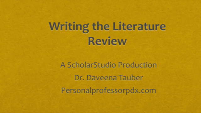 Write a Killer Literature Review – Screenshot 1